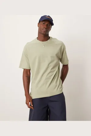 MANGO Camiseta pálido holgada de mezcla de lino de