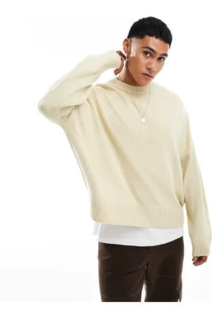 ASOS Jersey color ultragrande de punto de -Beis neutro