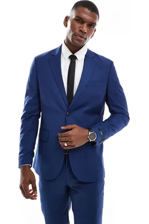 JACK & JONES Chaqueta de traje azul de corte superslim de