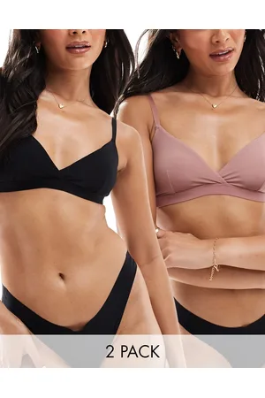 ASOS Pack de 2 bralettes de de malla supersuave de -Multicolor