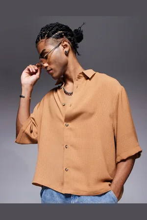 ASOS Camisa de corte cuadrado extragrande de croché de -Rojo
