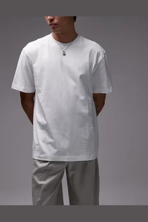 Topman Pack de 3 camisetas blancas extragrandes de