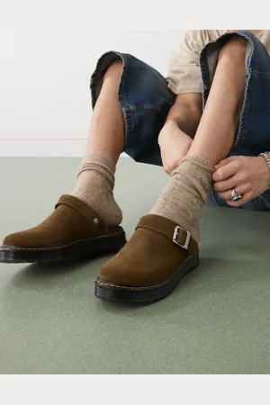 Dr. Martens Mules marrones Brookline de -Verde