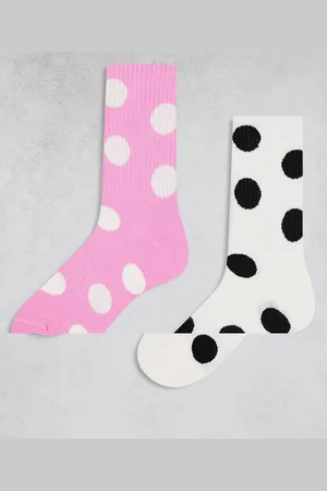 & OTHER STORIES Pack de 2 pares de calcetines rosas con estampado de lunares de