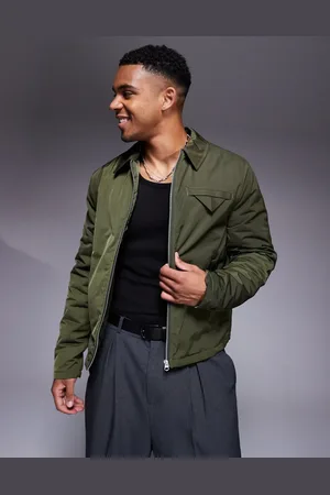 ASOS Chaqueta Harrington de vestir caqui de
