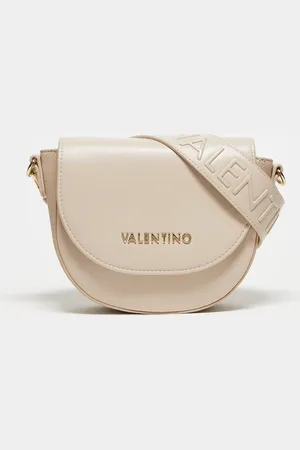 VALENTINO Bandolera pequeña color con solapa Sylvia de Valentino-Blanco