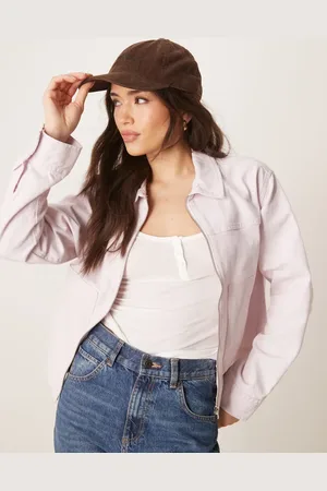 ASOS Chaqueta con solapas de sarga de -Sin color