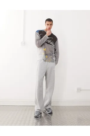 Karl Kani Joggers grises de pernera recta Ellipse de