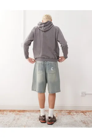 Karl Kani Pantalones cortos vaqueros holgados con lavado descolorido OG de