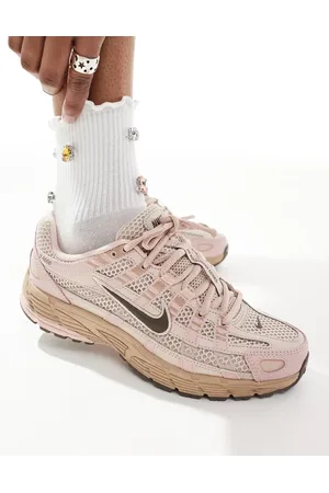 Nike Zapatillas de deporte marrones y rosas P-6000 de