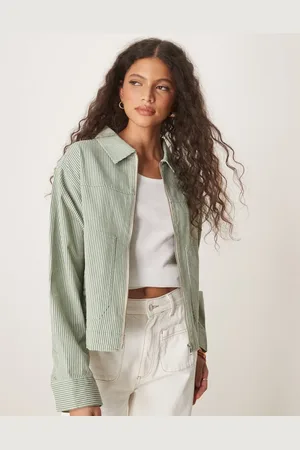 ASOS Chaqueta a con solapas de sarga de -Multicolor