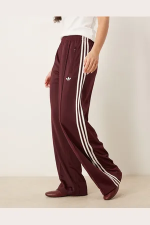 adidas Pantalones de chándal burdeos Firebird Loose de -Rojo
