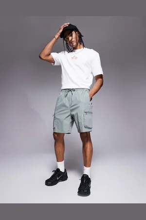 River Island Pantalones cortos claro cargo elásticos de