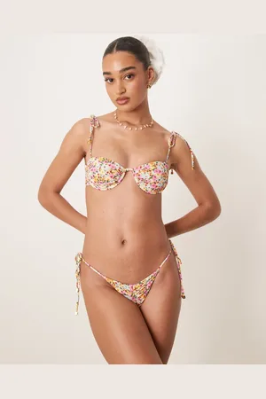 Wild Lovers Braguitas de bikini multicolores anudadas a los laterales Tropicana de