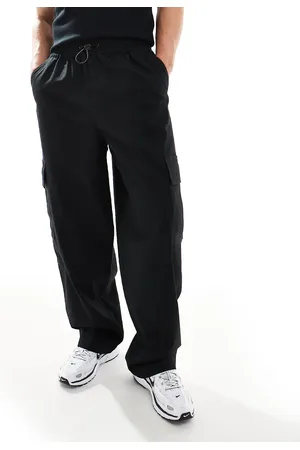 ASOS Pantalones negros cargo sin cierres muy holgados de
