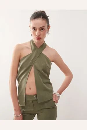 COLLUSION Top de sastre con cuello halter de (parte de un conjunto)