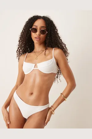 MANGO Top de bikini con diseño estructurado de