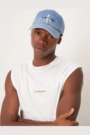 Calvin Klein Gorra vaquera con lavado azul medio de
