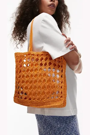MANGO Bolso tote de croché de
