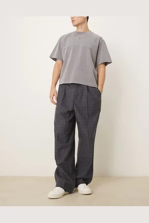 ASOS Pantalones a cuadros de pernera ancha de