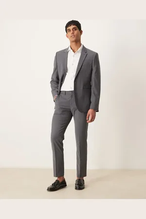 ASOS Pantalones de traje de corte slim de lana peinada ligera lavable de