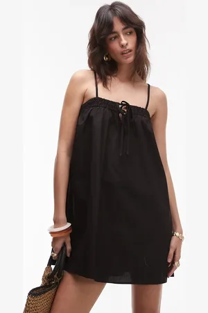 Topshop Vestido veraniego corto de popelina de