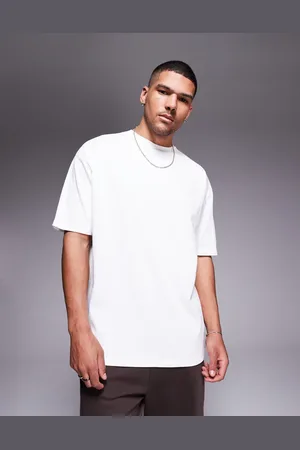 ASOS Camiseta blanca extragrande de tejido grueso de 240 g/m2 de