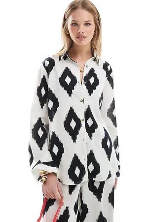 Accessorize Camisa playera extragrande con estampado de Accesorize-Multicolor