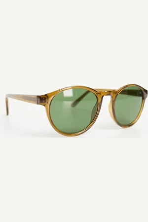A. Kjærbede Gafas de sol color ahumado transparente con montura redondeada Marvin de