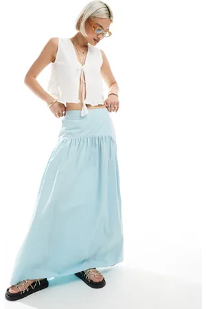 ASOS Falda larga con cintura baja de