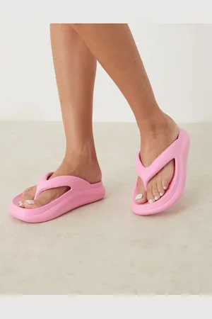 ASOS Chanclas rosas con suela gruesa Fudge de
