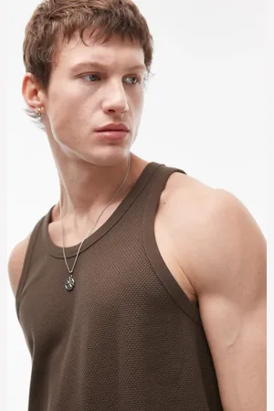 Topman Camiseta sin mangas de tejido texturizado de