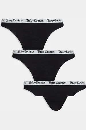 Juicy Couture Pack de 3 braguitas negras de