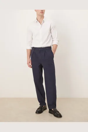 ASOS Pantalones de corte tapered extragrande con pinzas de