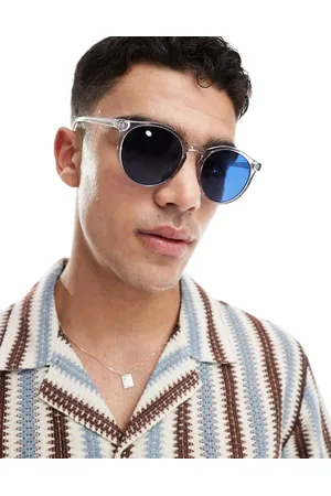ASOS Gafas de sol transparentes redondas con lentes azules de