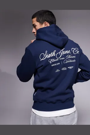 Sixth June Sudadera con capucha y logo estampado en la espalda de