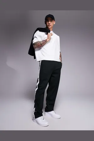 Armani Exchange Joggers de chándal verdes con cinta con logo de