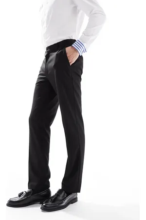 ASOS Pantalones de vestir negros de corte slim de