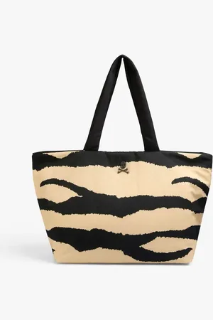 SCALPERS Bolso negro y con estampado animal de cebra NY de -Multicolor