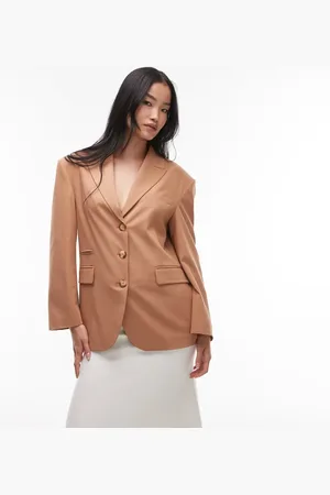 ASOS Americana color extragrande de (parte de un conjunto)-Marrón