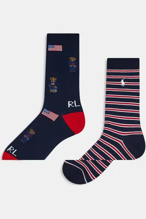 Ralph Lauren Pack de 2 pares de calcetines multicolor de