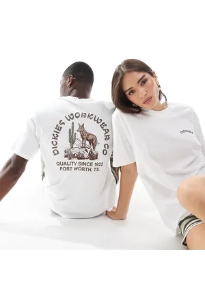 Dickies Camiseta blanca con estampado gráfico trasero Coyote Watch exclusiva en ASOS de