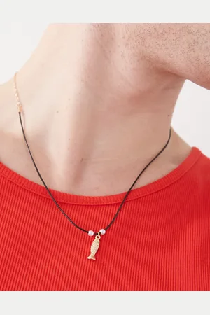 Reclaimed Collar unisex con charm de pez de