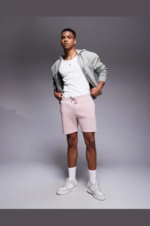 ASOS Pantalones cortos pitillo de punto de -Rosa