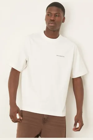 Abercrombie & Fitch Camiseta blanca con logo premium de