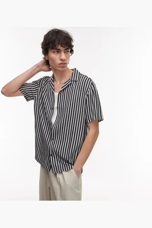 Topman Camisa a rayas de manga corta de