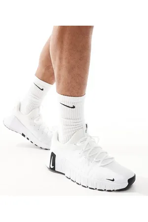 Nike Zapatillas de deporte blancas y negras unisex Free Metcon 6 de
