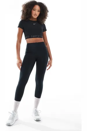 Nike Leggings de 7/8 negros de talle alto con bolsillo Dri-FIT Universa de