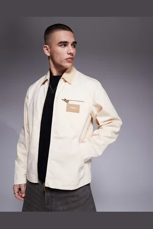 Sixth June Chaqueta color de estilo camionero con solapas en contraste de (parte de un conjunto)-Blanco