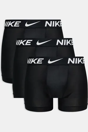 Nike Pack de 3 calzoncillos bóxer negros básicos de corte alargado de microfibra Dri-FIT Essential Microfibre de